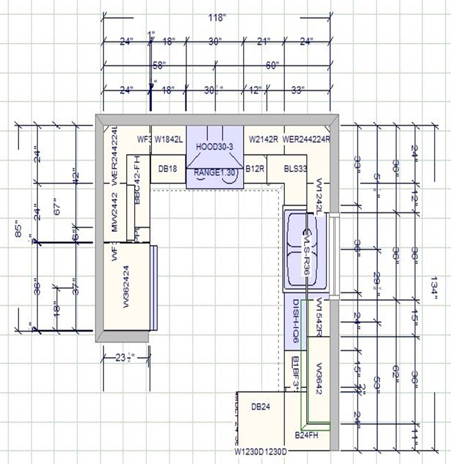 kitchen floor plan